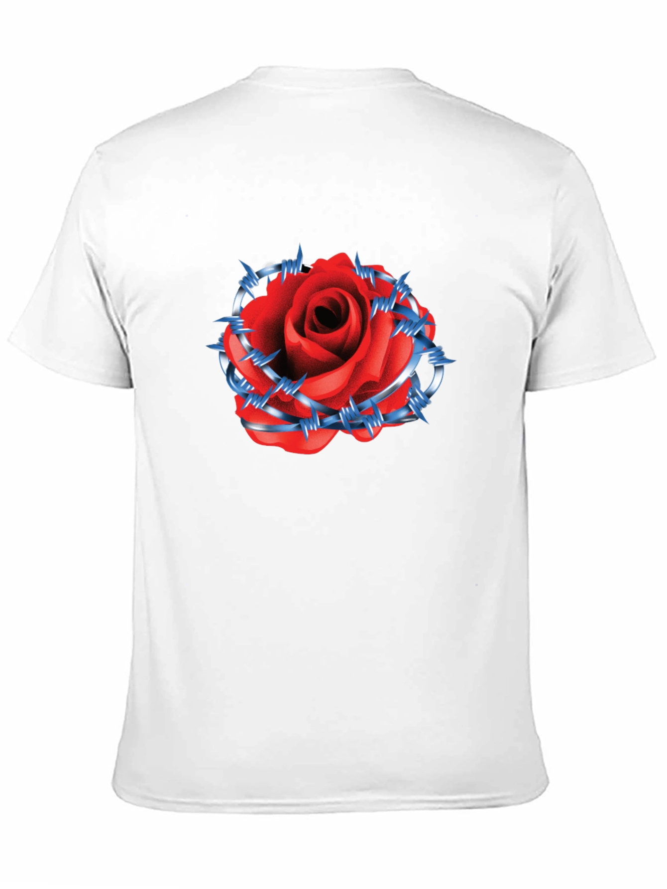 Rose & Barbed Wire Graphic Tee