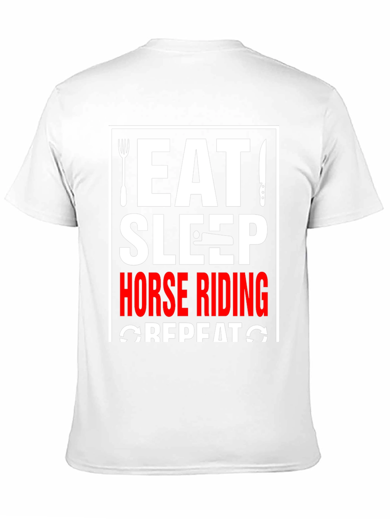 Eat Sleep Horse Riding Repeat T-Shirt