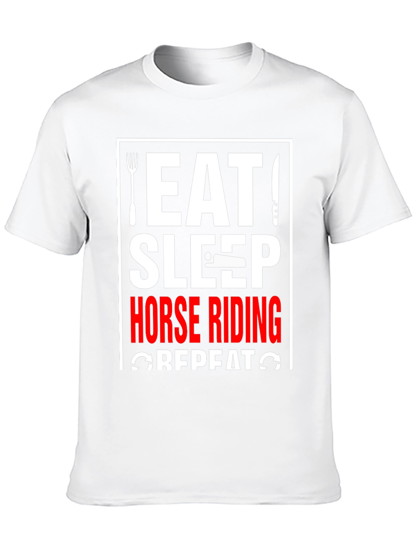 Eat Sleep Horse Riding Repeat T-Shirt