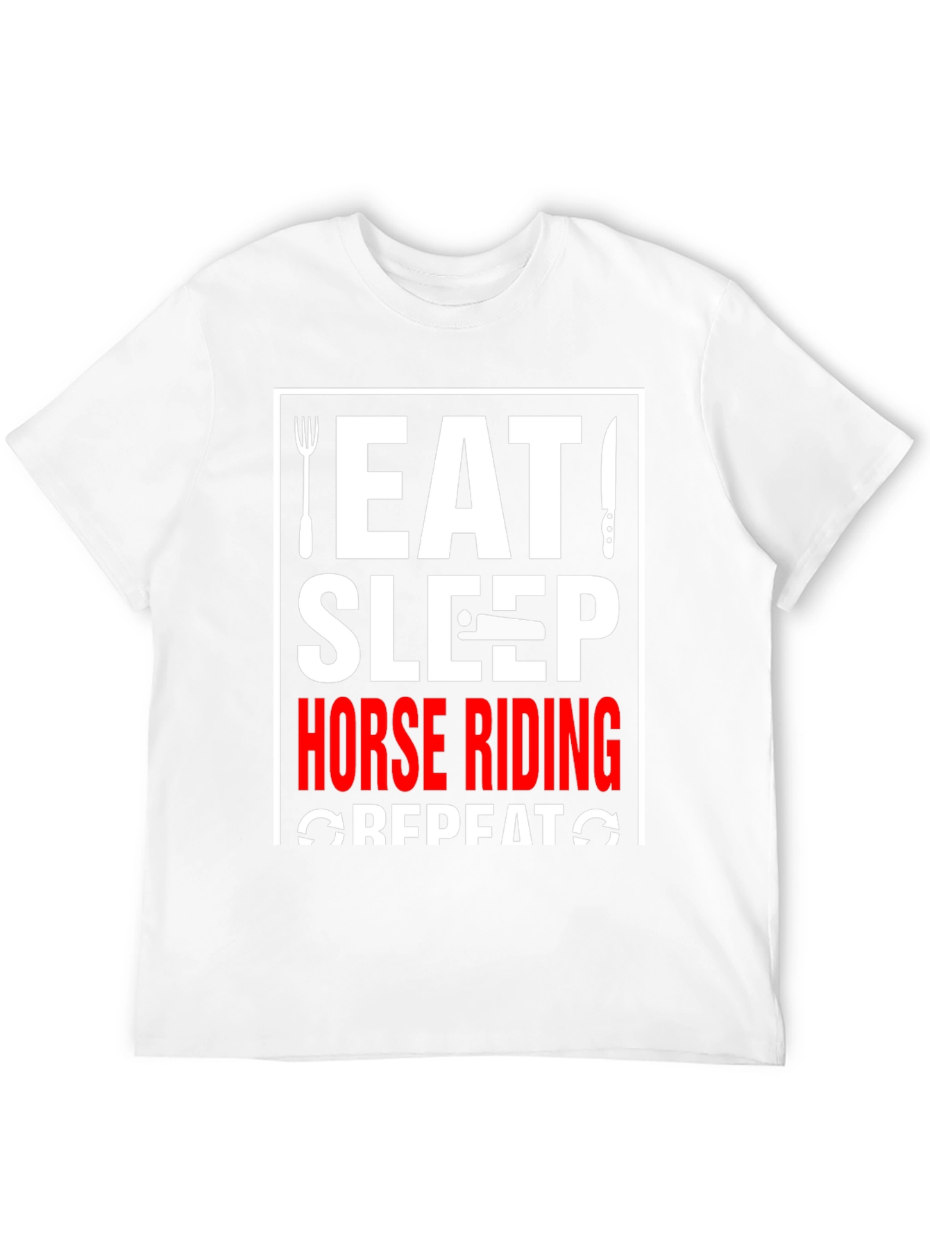 Eat Sleep Horse Riding Repeat T-Shirt