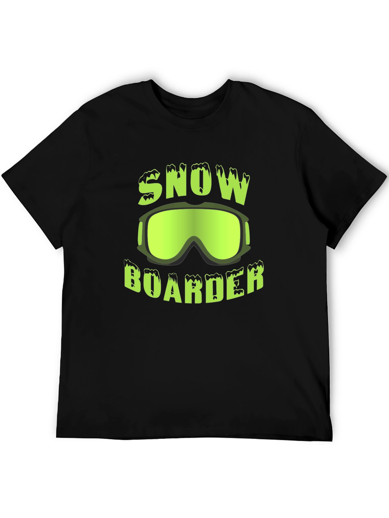 Snow Boarder T-Shirt | Green Graphic Tee