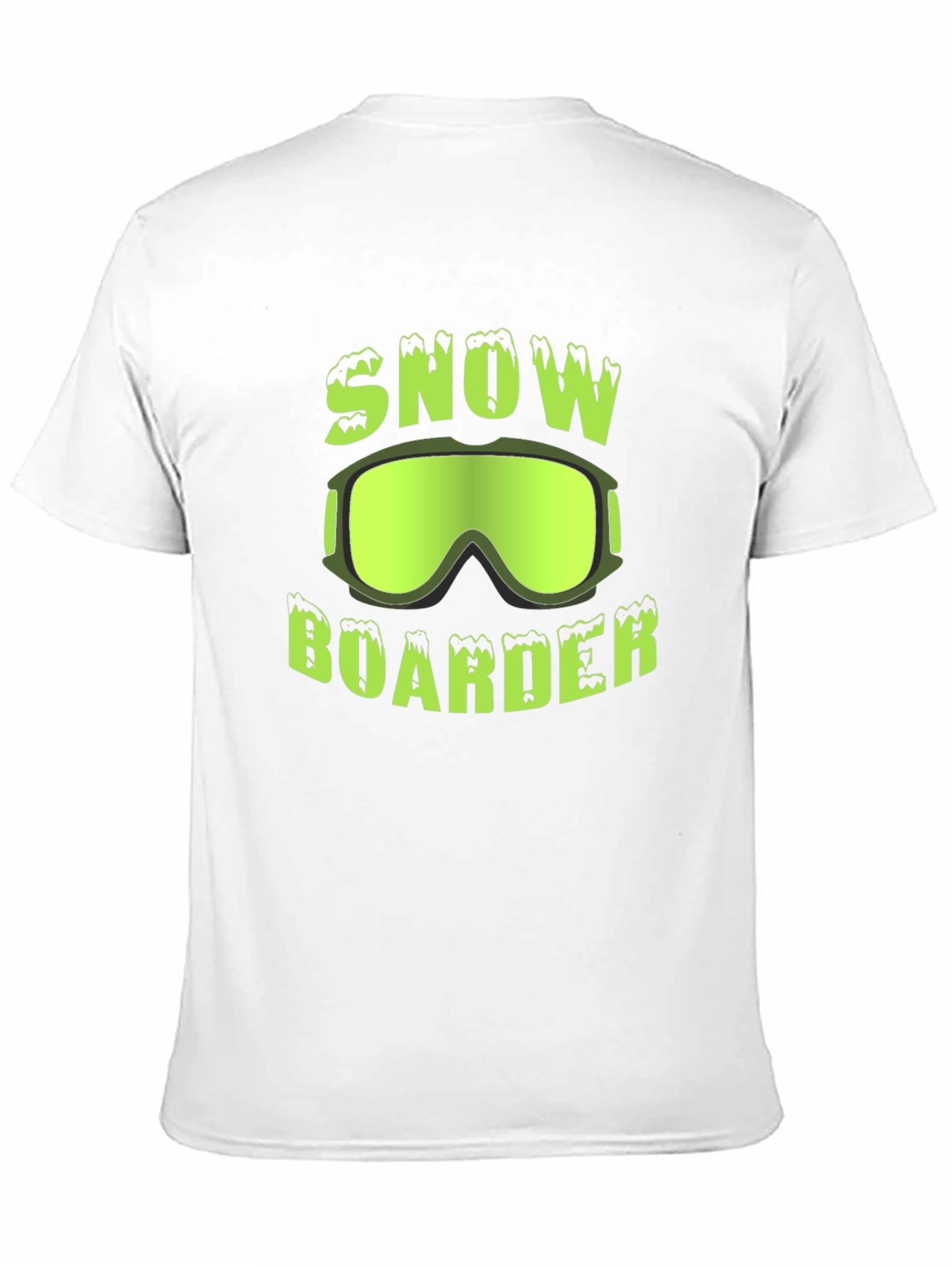 Snow Boarder T-Shirt | Green Graphic Tee