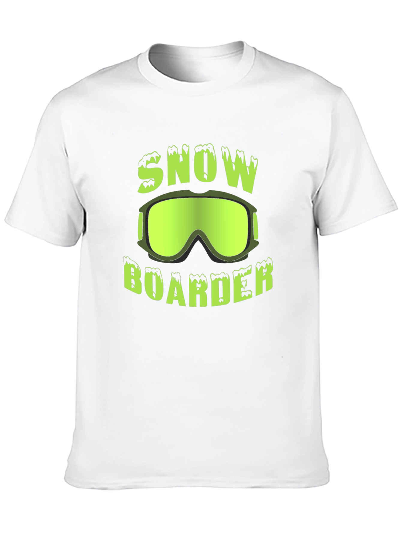 Snow Boarder T-Shirt | Green Graphic Tee