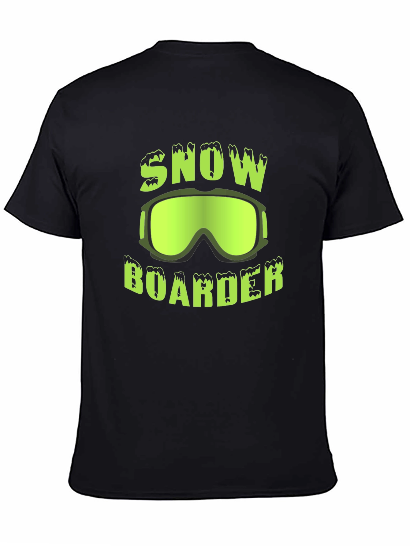 Snow Boarder T-Shirt | Green Graphic Tee