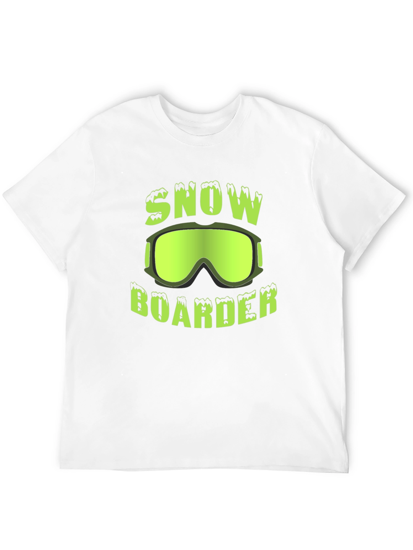 Snow Boarder T-Shirt | Green Graphic Tee