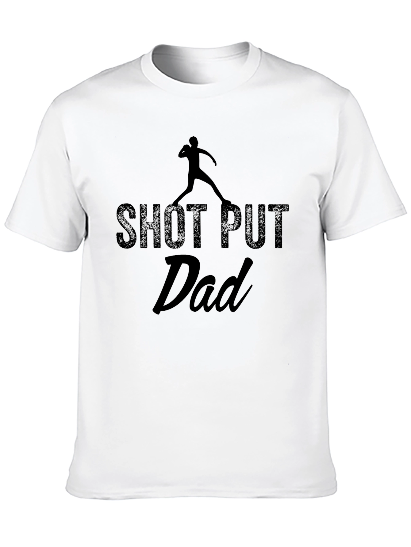 Shot Put Dad T-Shirt - Black Graphic Tee