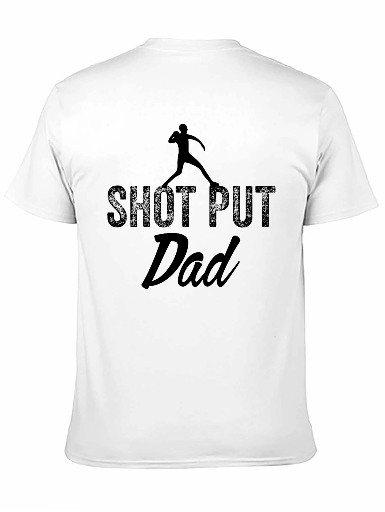 Shot Put Dad T-Shirt - Black Graphic Tee
