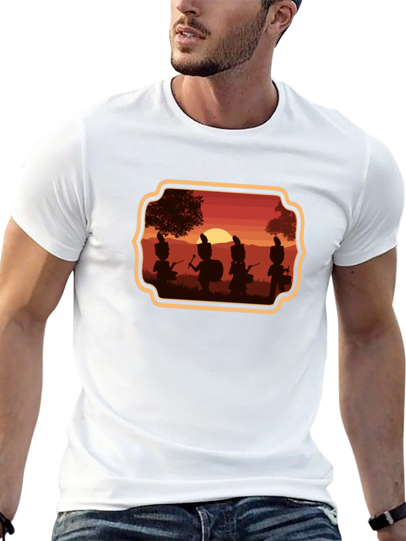 Marching Band Sunset Graphic T-Shirt