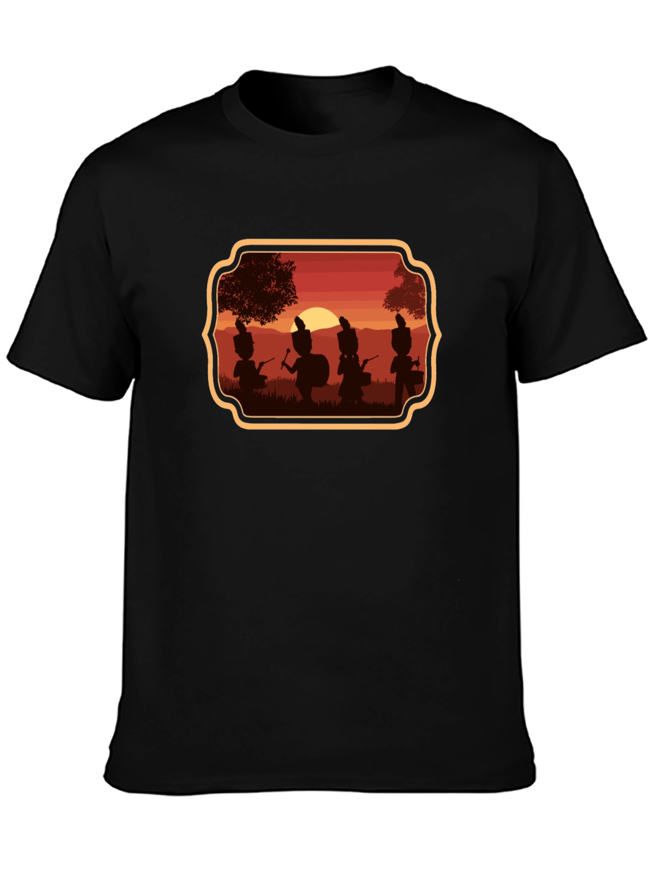 Marching Band Sunset Graphic T-Shirt