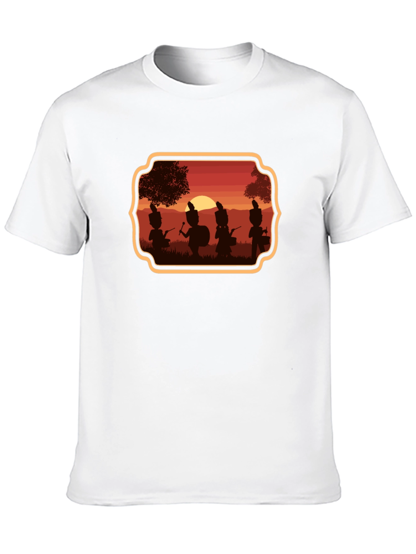 Marching Band Sunset Graphic T-Shirt