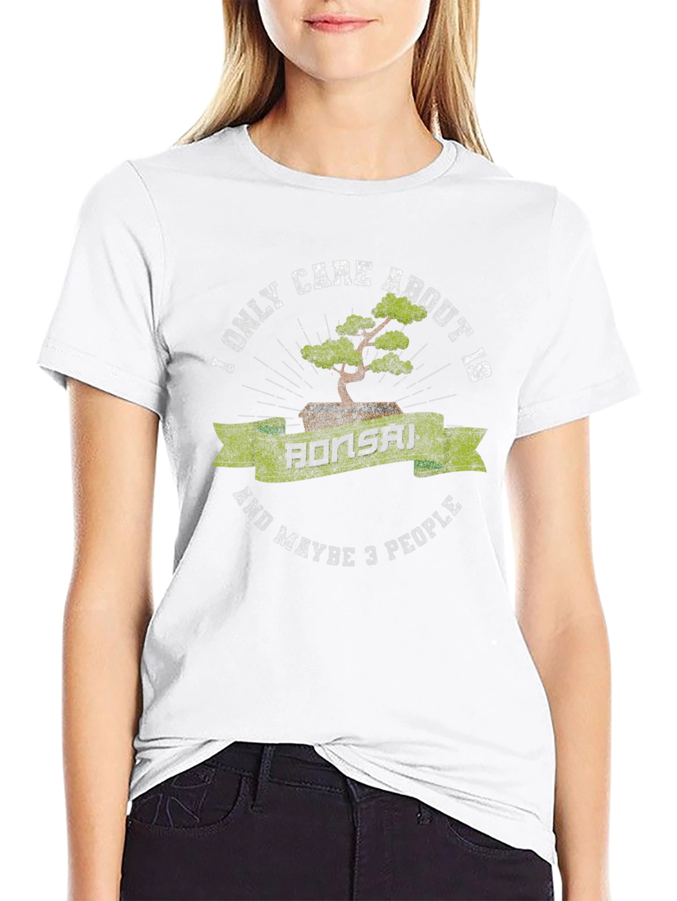 Bonsai and 3 People Graphic T-Shirt
