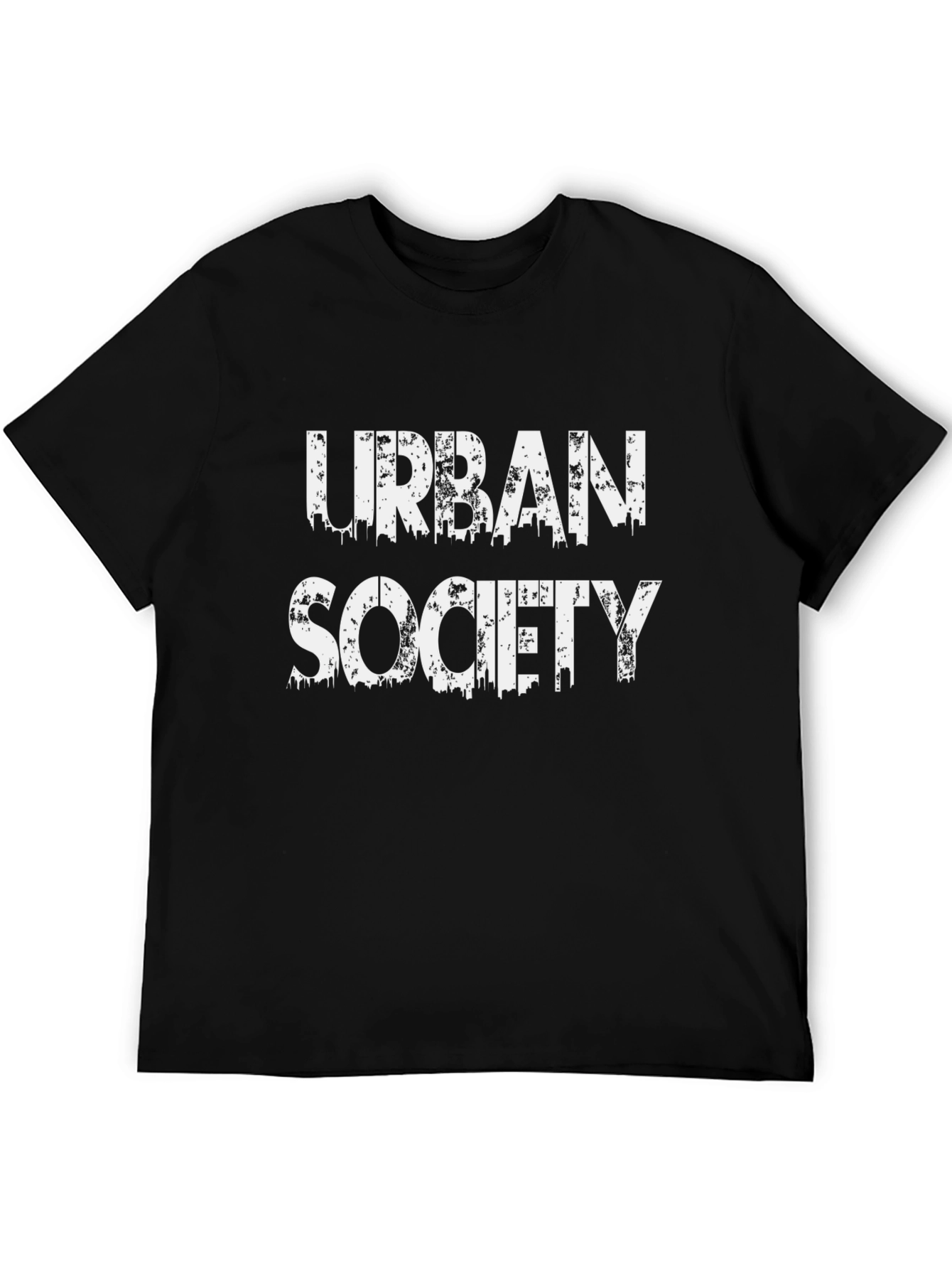 Urban Society Graphic Black T-Shirt