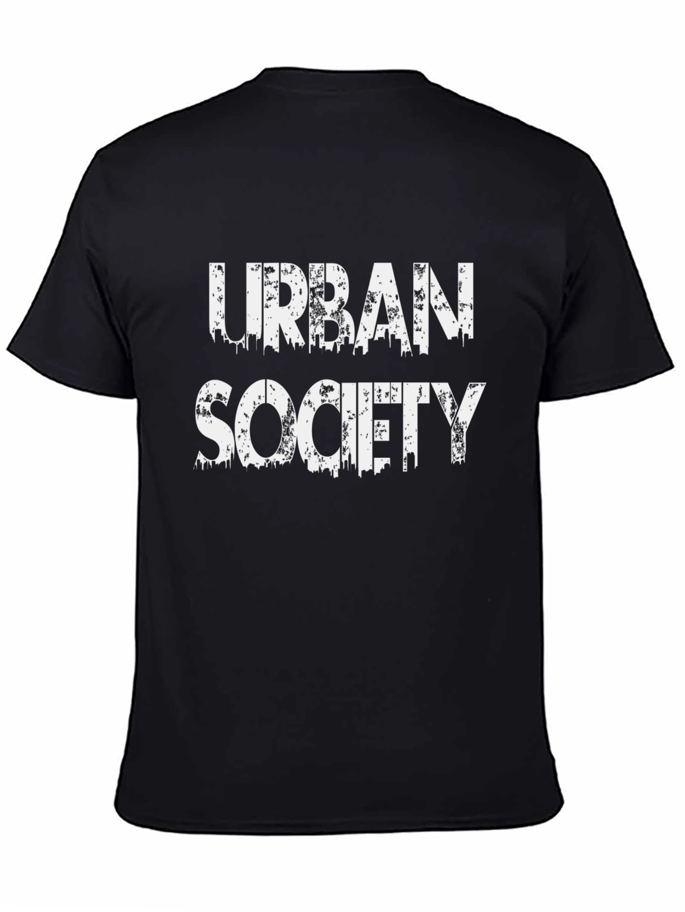 Urban Society Graphic Black T-Shirt