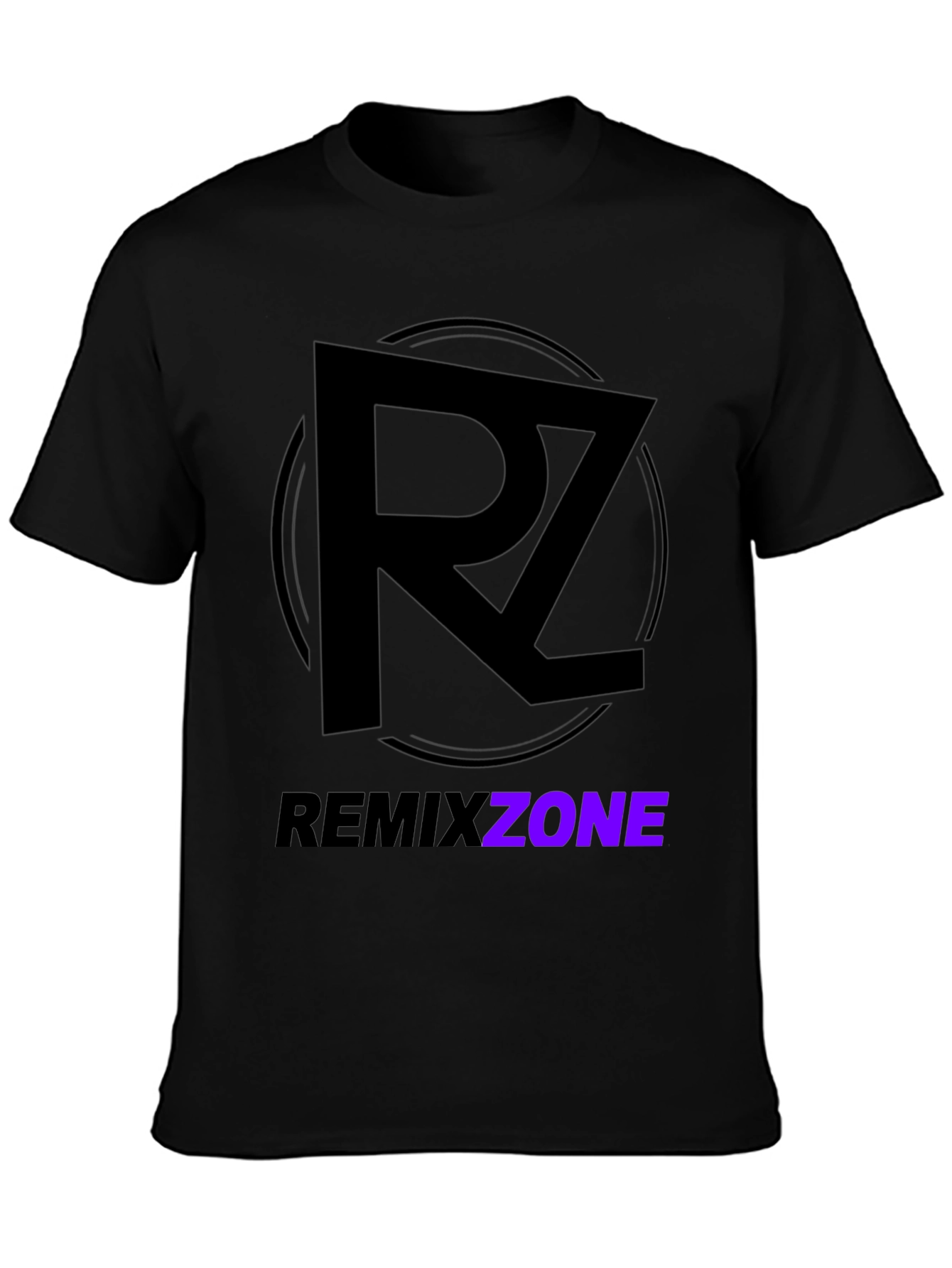 Remix Zone Black T-Shirt - Modern Graphic Tee