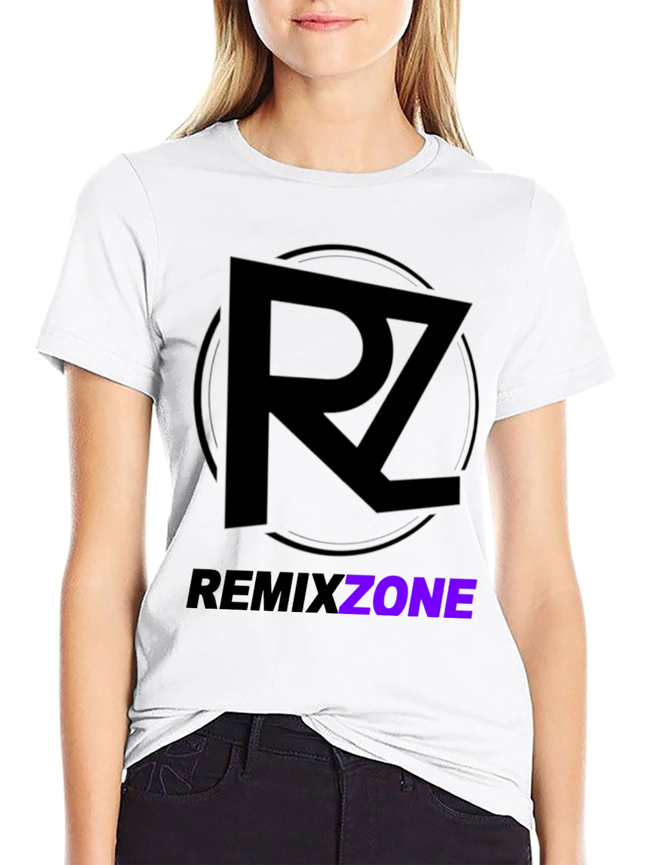 Remix Zone Black T-Shirt - Modern Graphic Tee