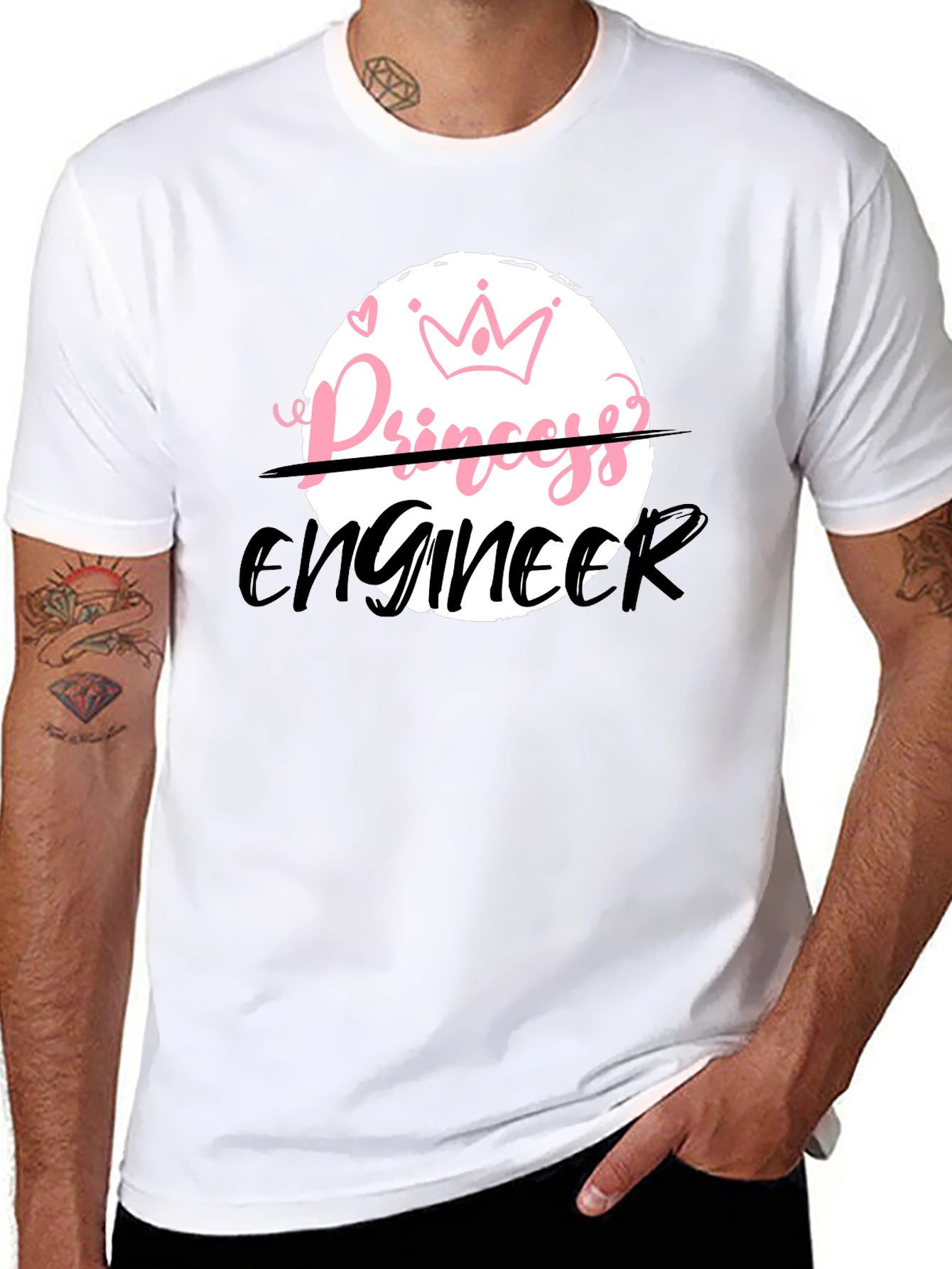 Princess Engineer Black T-Shirt