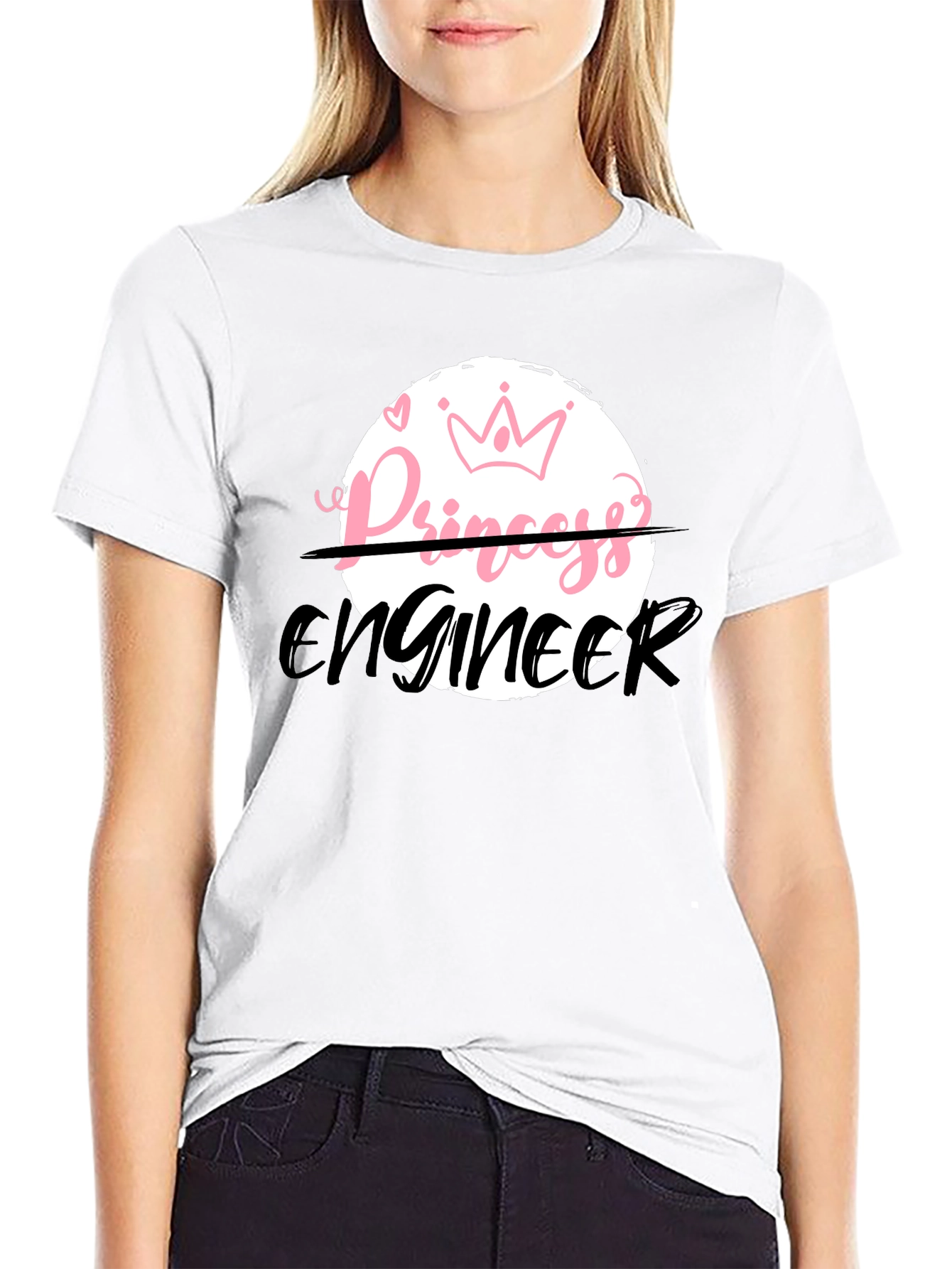 Princess Engineer Black T-Shirt