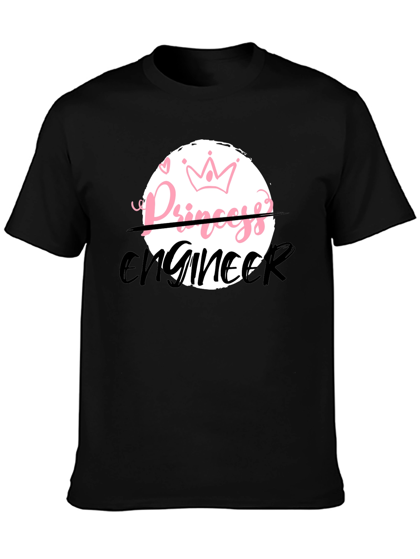Princess Engineer Black T-Shirt