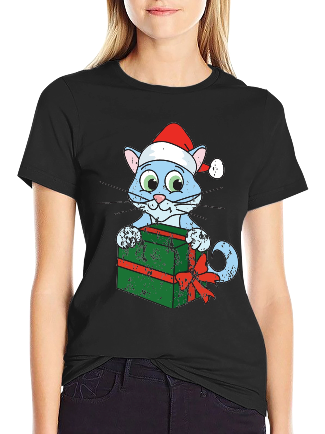 Festive Cat Gift T-Shirt
