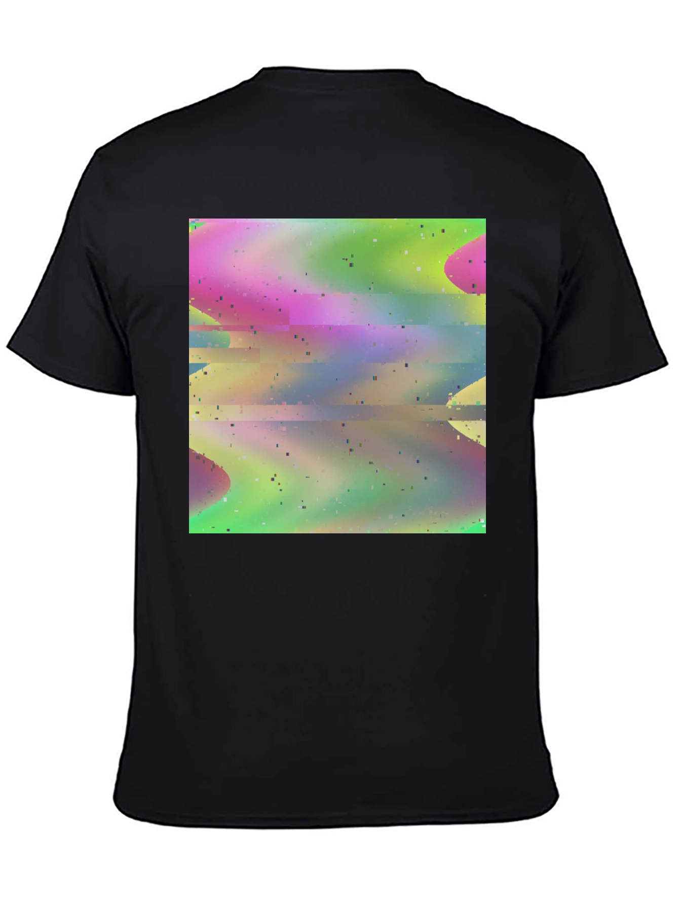 Abstract Glitch Art T-Shirt - Stylish Graphic Tee