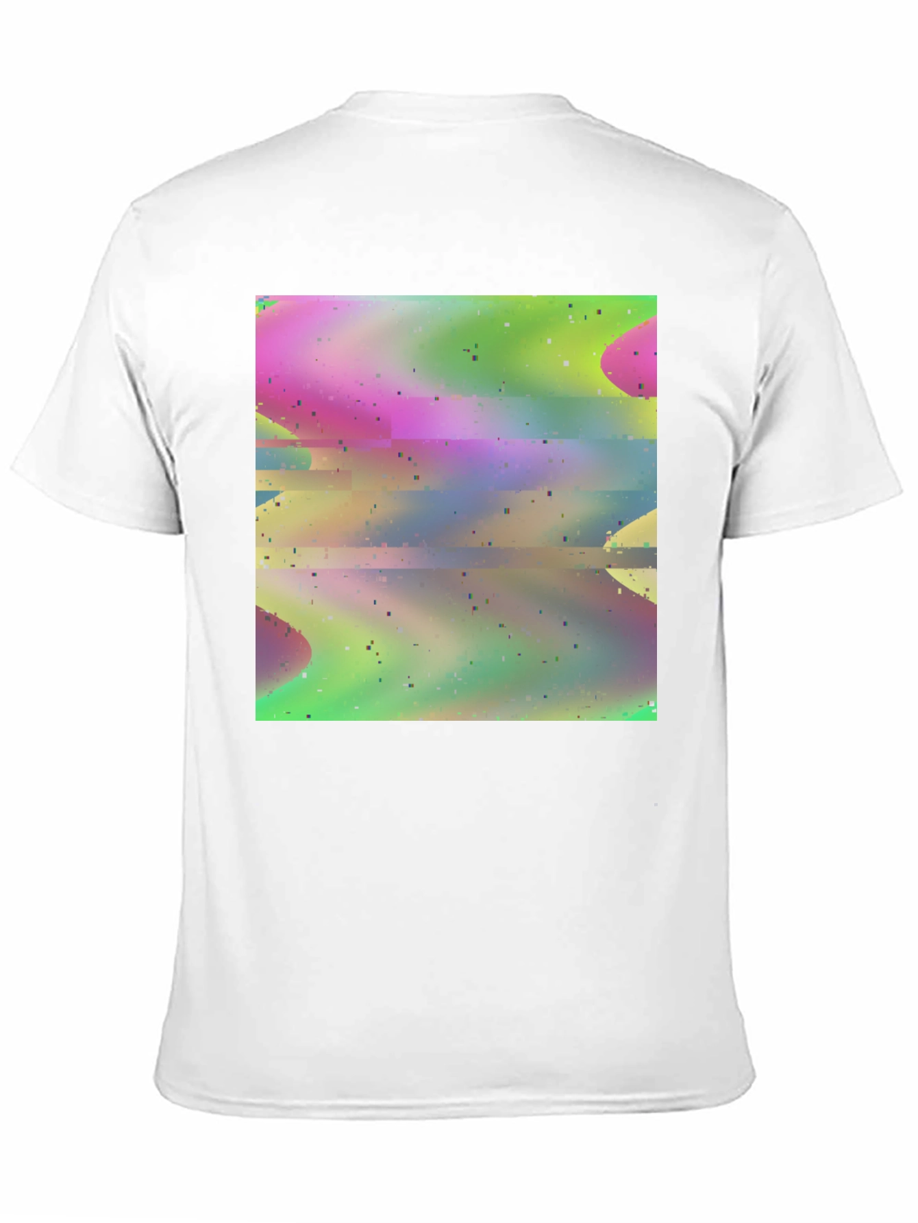 Abstract Glitch Art T-Shirt - Stylish Graphic Tee