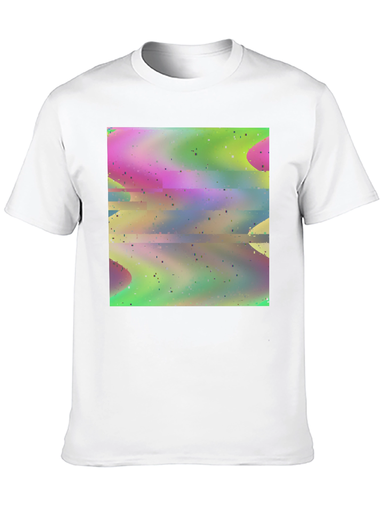 Abstract Glitch Art T-Shirt - Stylish Graphic Tee
