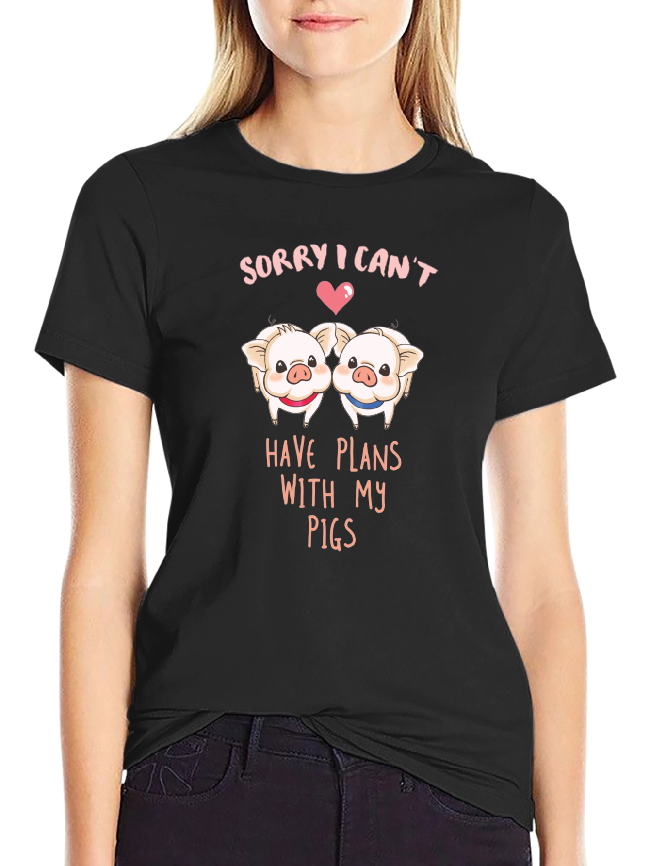Sorry I Cant Plans With My Pigs T-Shirt