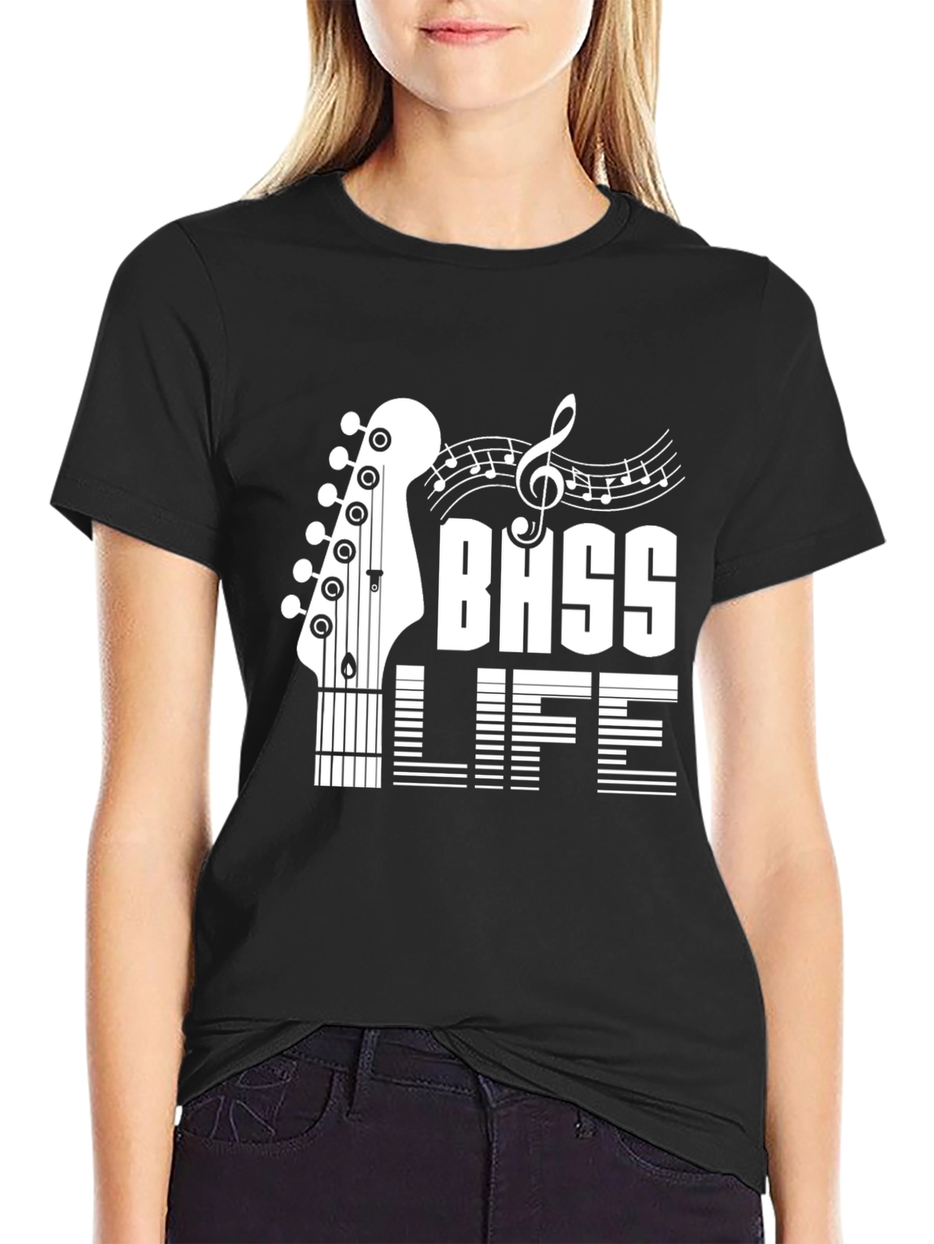 Bass Life Graphic Tee - Black