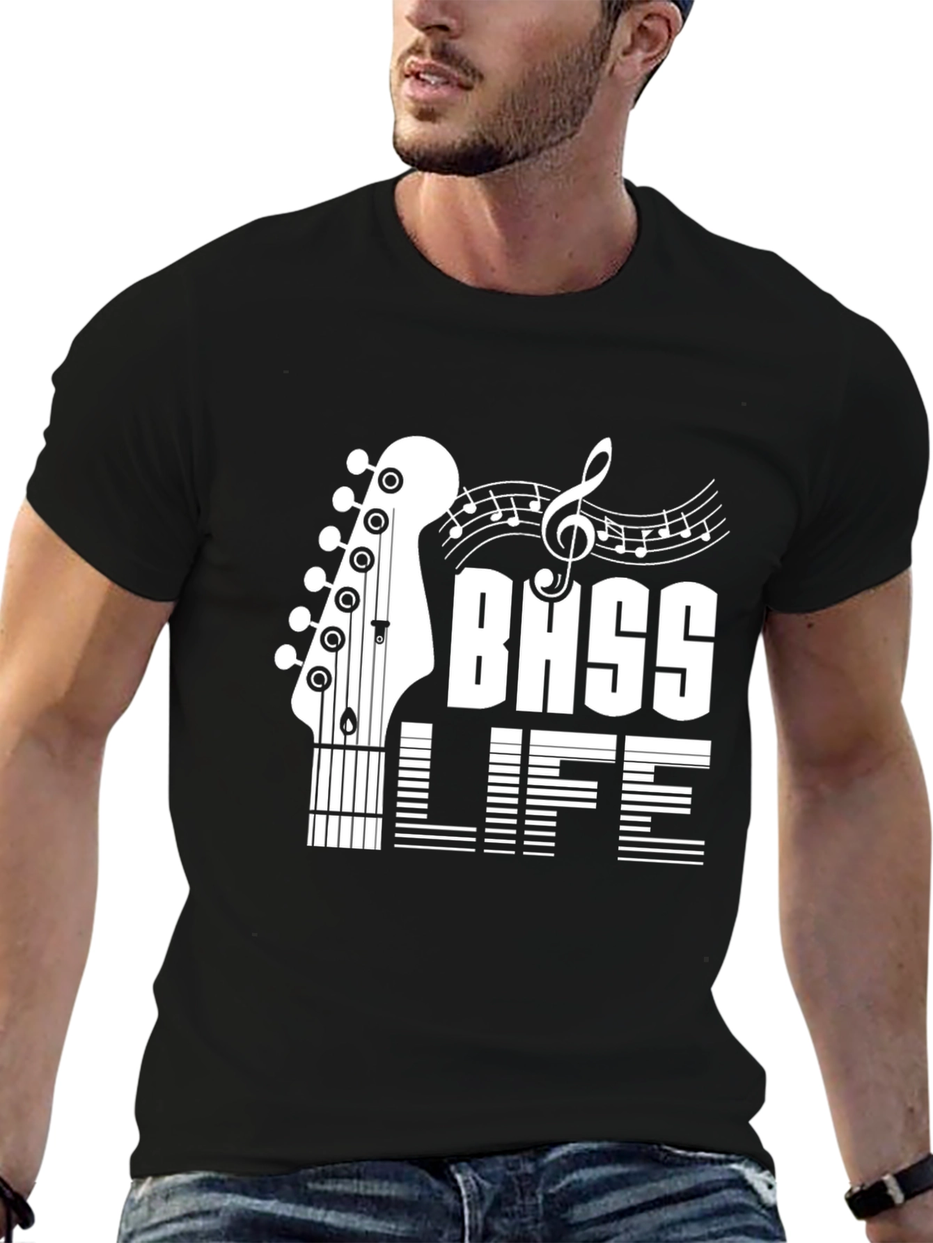 Bass Life Graphic Tee - Black