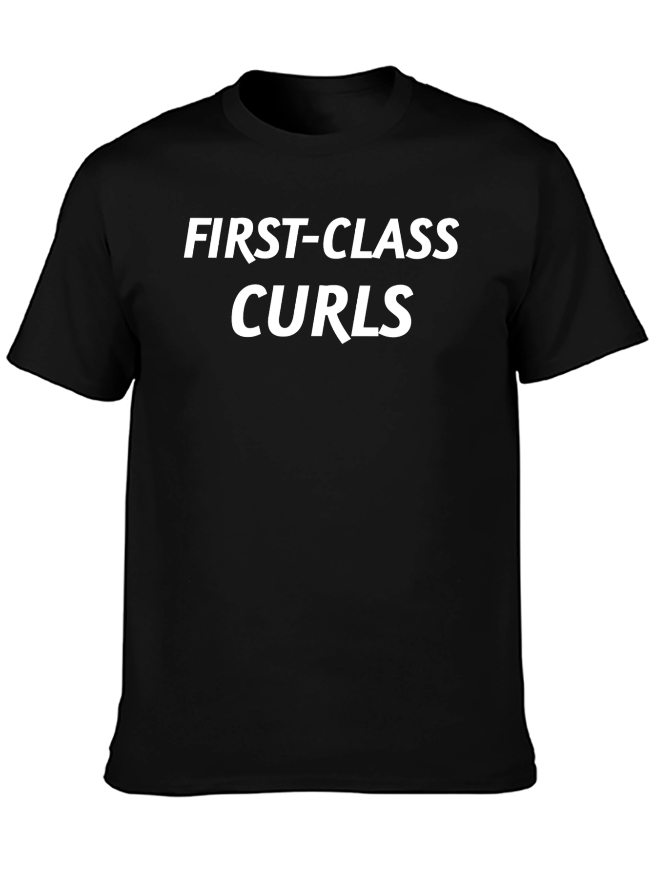 First-Class Curls Graphic Tee - Bold & Stylish