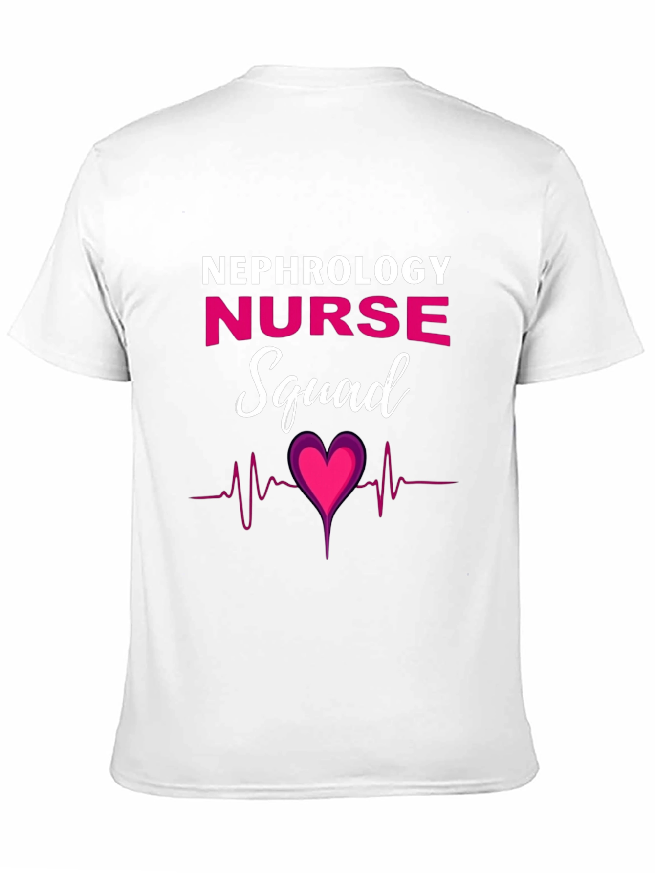 Nephrology Nurse Squad T-Shirt - Heartbeat Design
