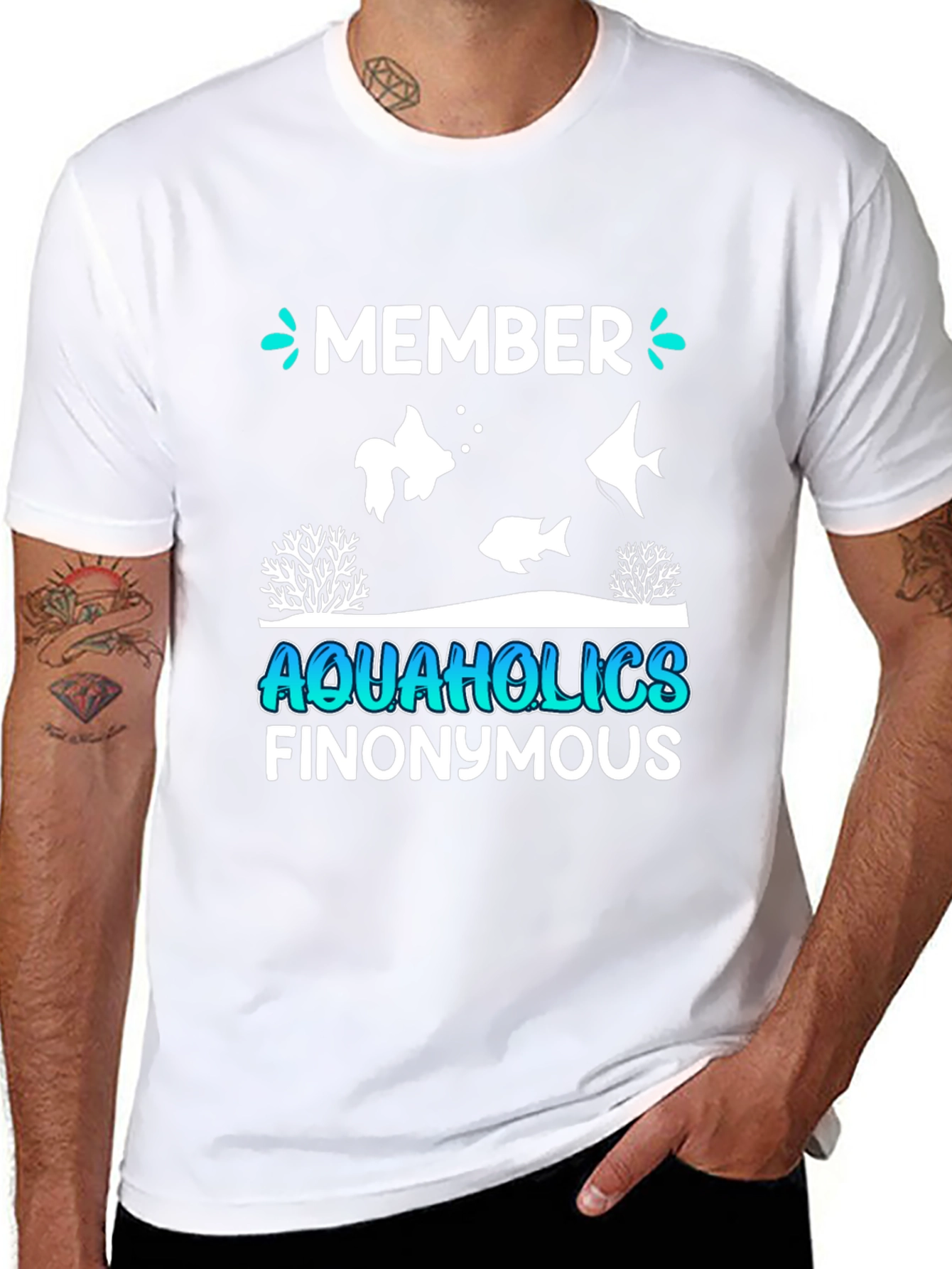 Aquaholics Finonymous Graphic Tee