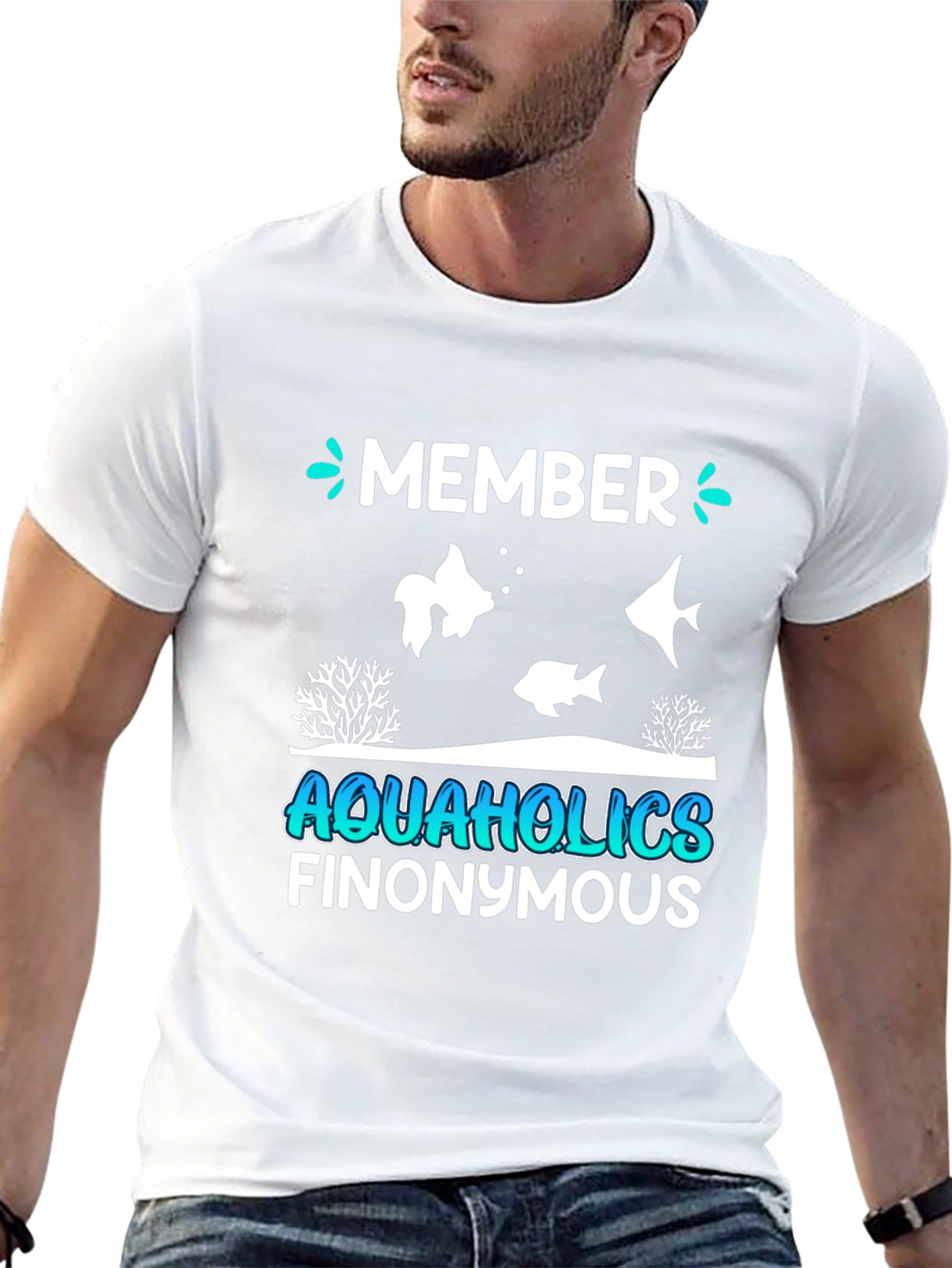 Aquaholics Finonymous Graphic Tee