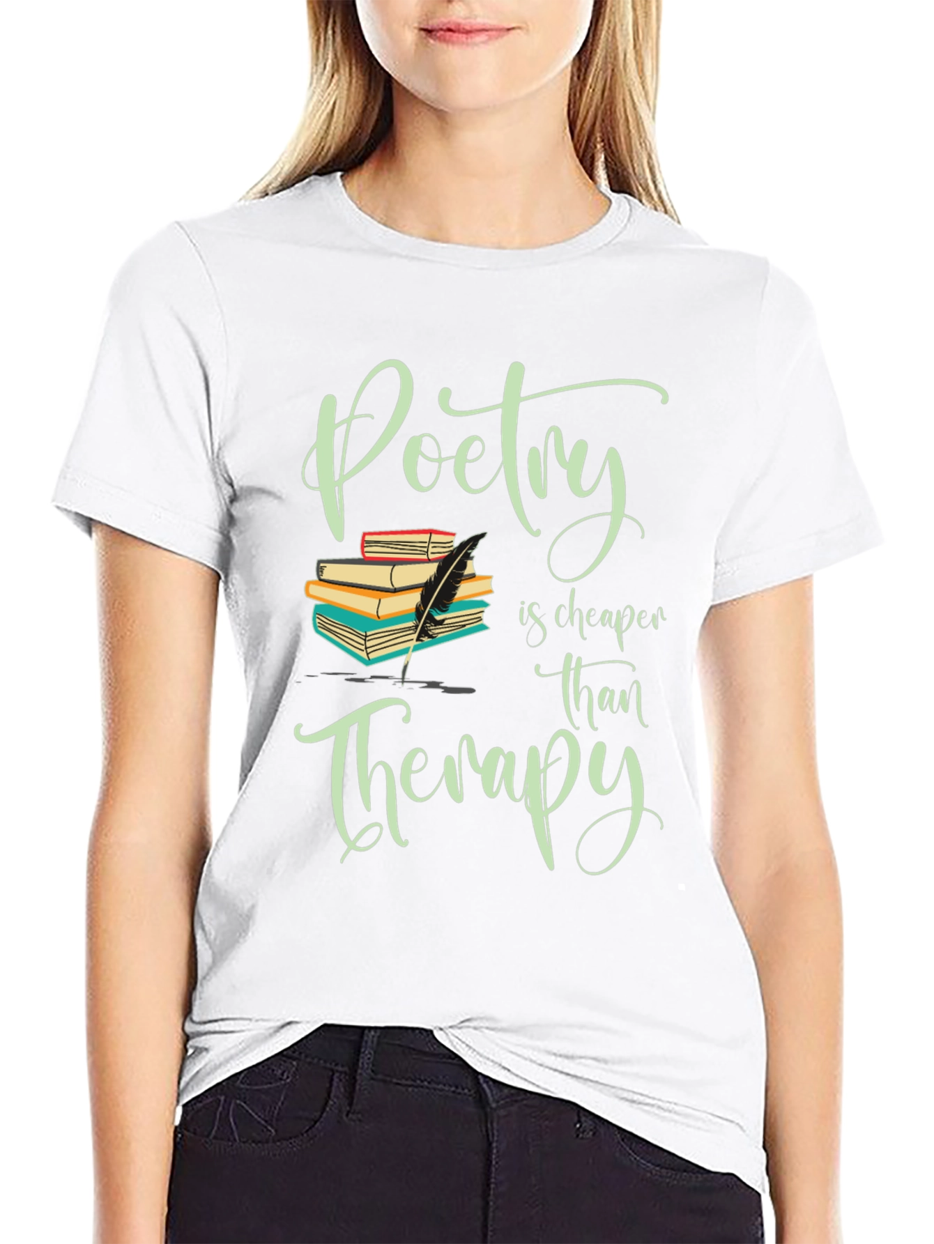 Poetry is Cheaper Than Therapy Graphic Tee
