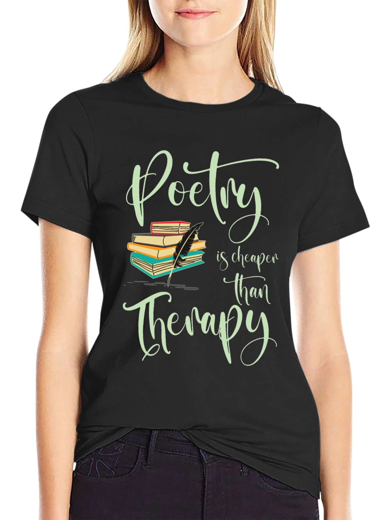Poetry is Cheaper Than Therapy Graphic Tee