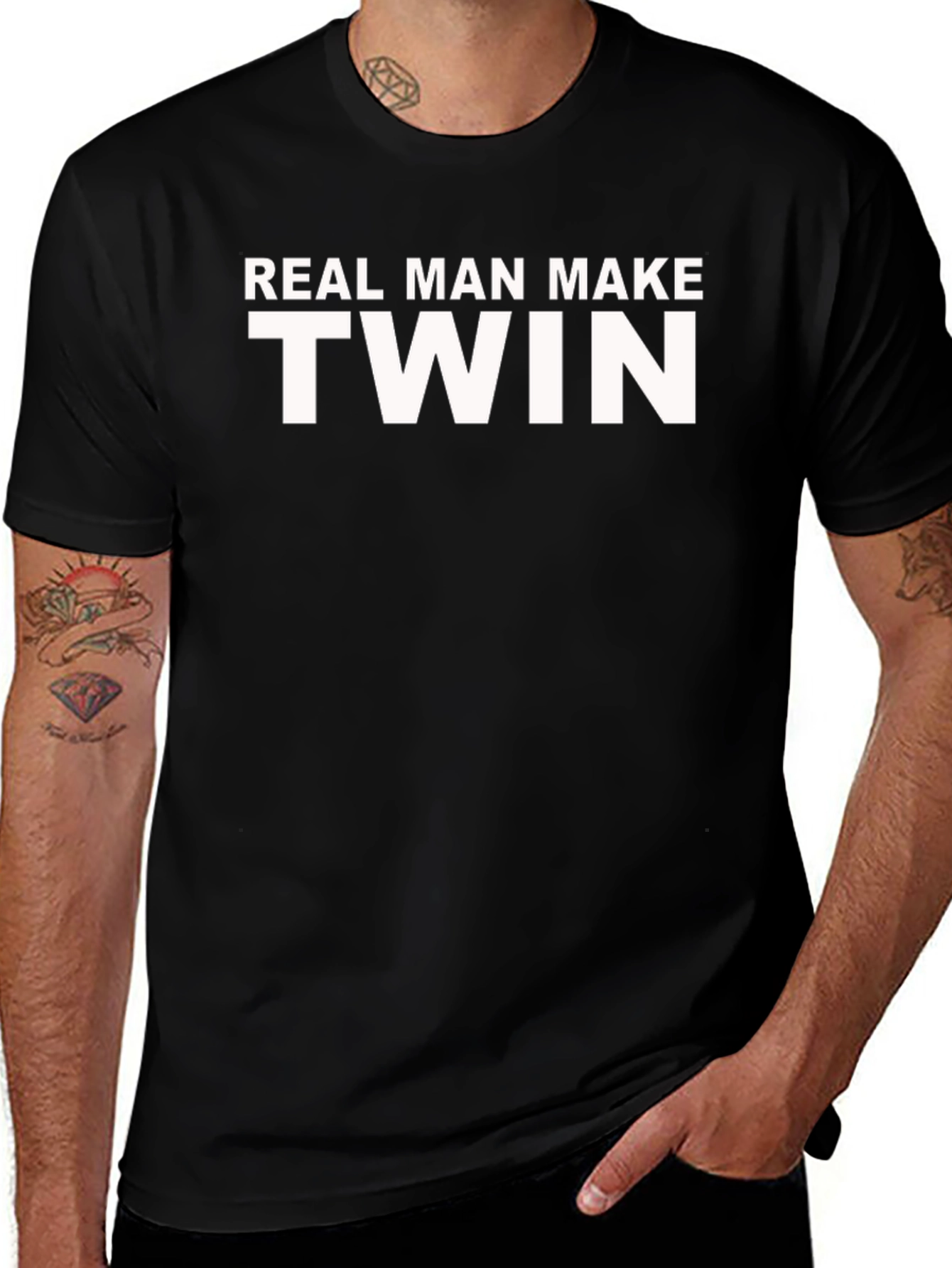 Real Man Make Twin T-Shirt Funny Dad Gift
