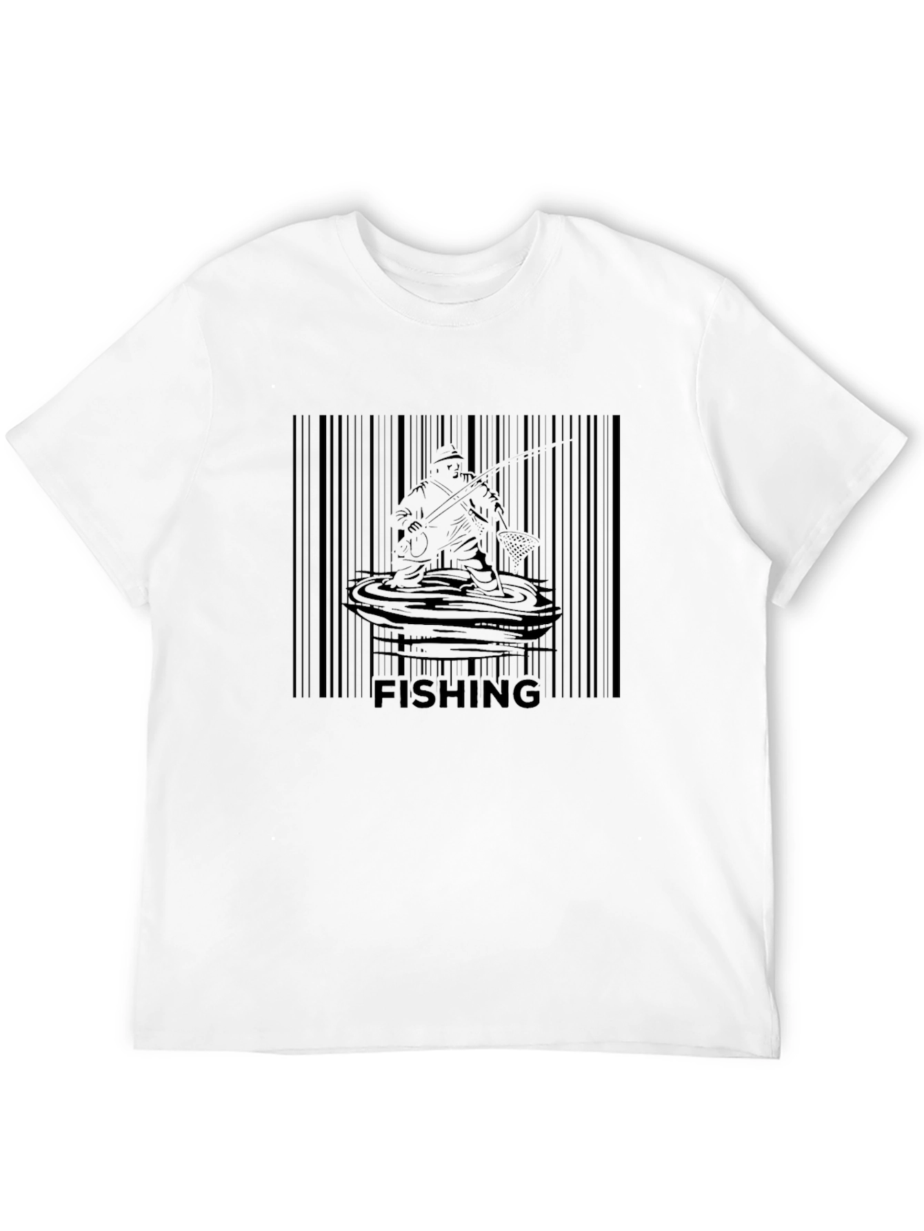 Fishing Barcode T-Shirt - Anglers Graphic Tee