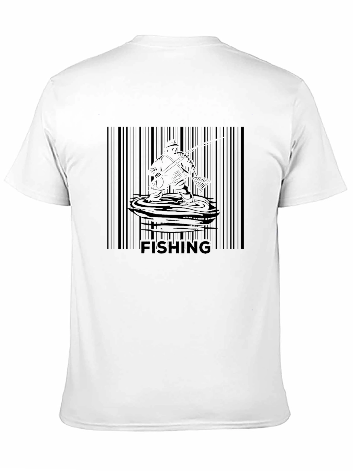 Fishing Barcode T-Shirt - Anglers Graphic Tee