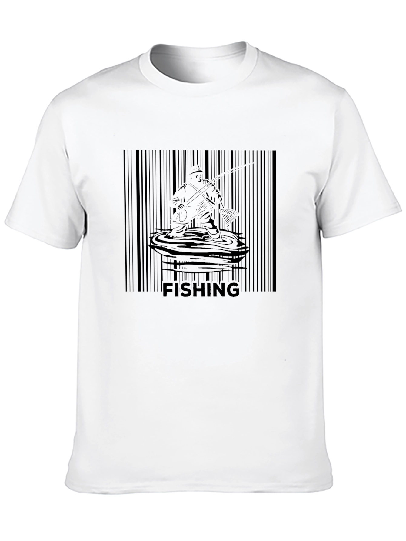 Fishing Barcode T-Shirt - Anglers Graphic Tee