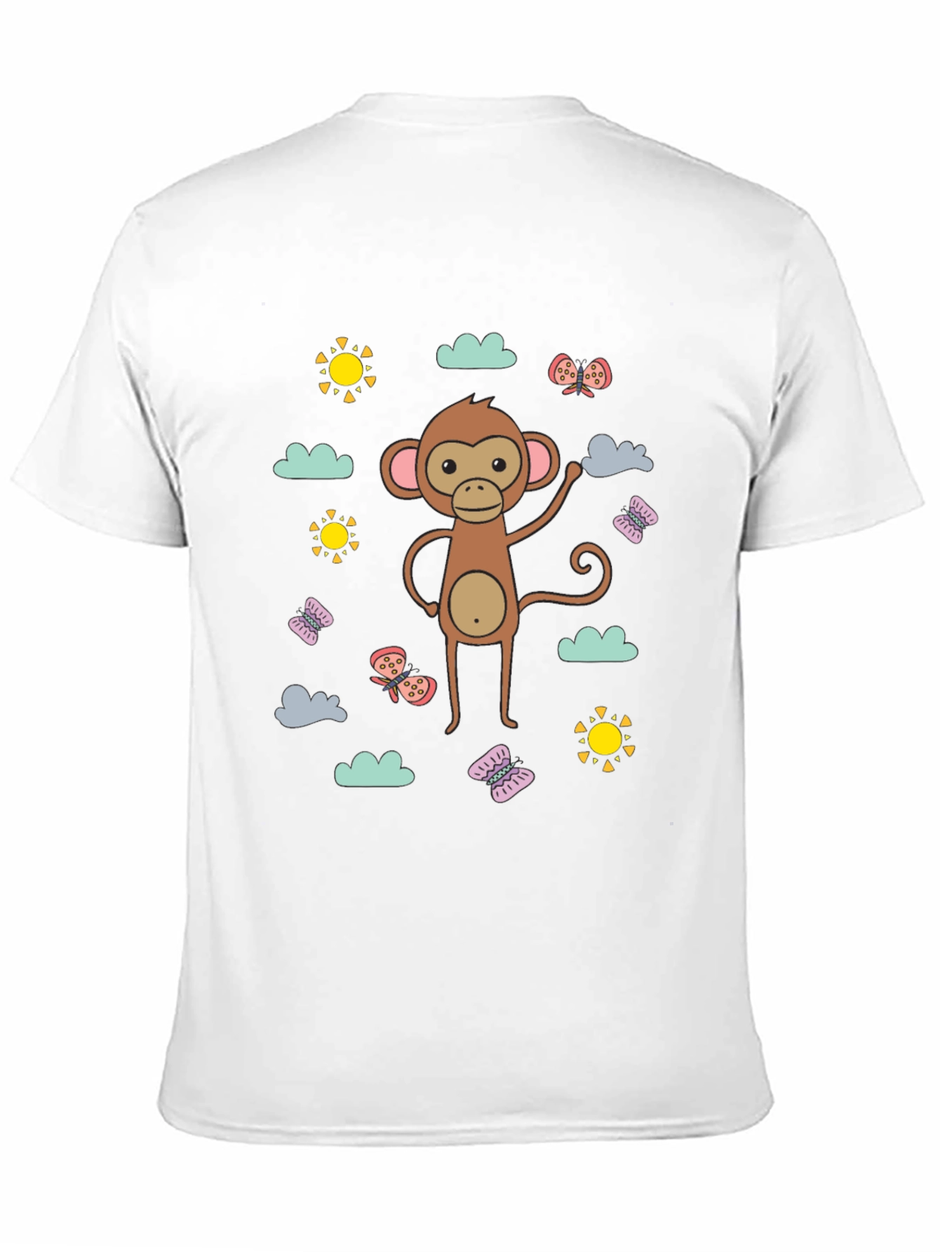 Fun Monkey Graphic Tee - Black Cotton Comfort