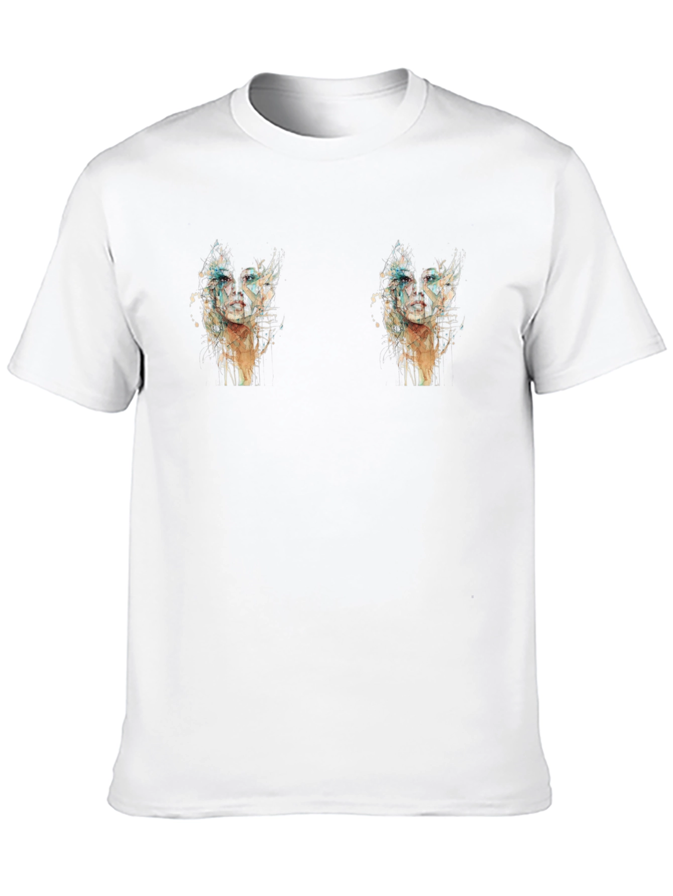 Mens Graphic Black T-Shirt - Cactus Design