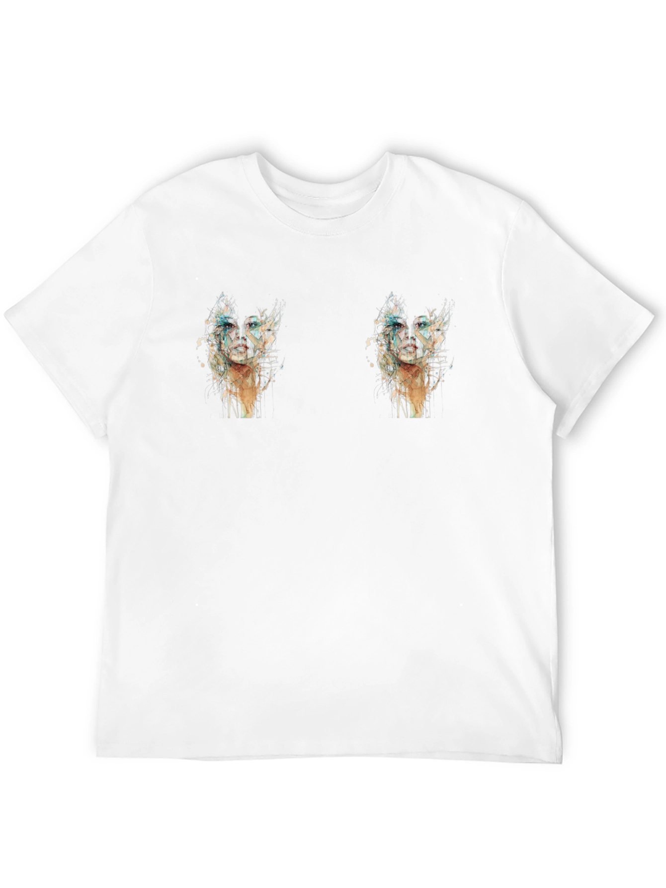 Mens Graphic Black T-Shirt - Cactus Design