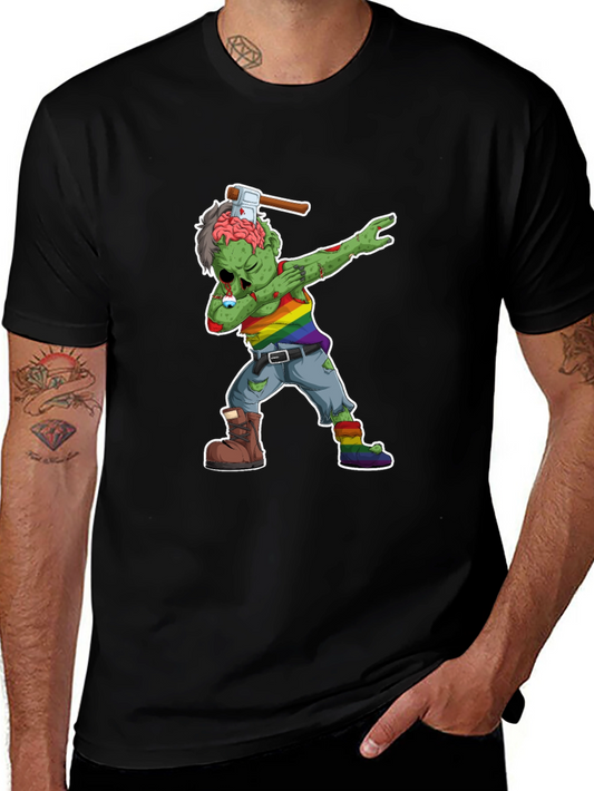 Dabbing Zombie Pride T-Shirt - Halloween Fun