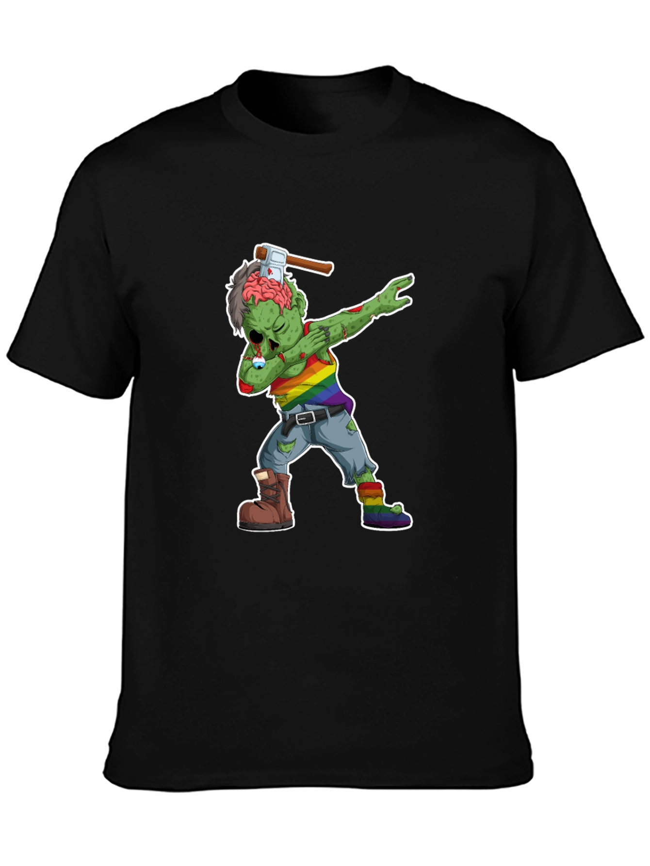 Dabbing Zombie Pride T-Shirt - Halloween Fun