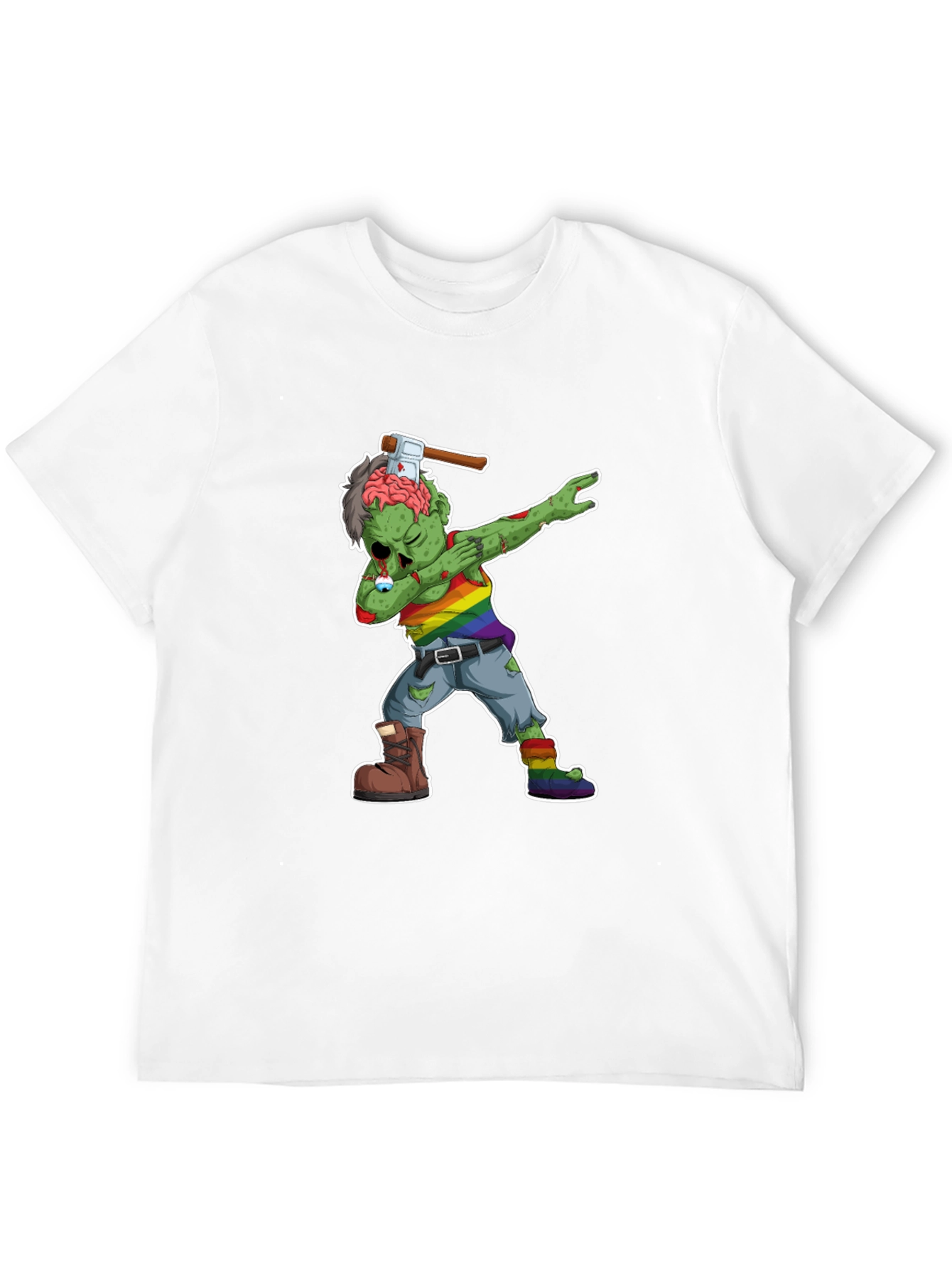 Dabbing Zombie Pride T-Shirt - Halloween Fun