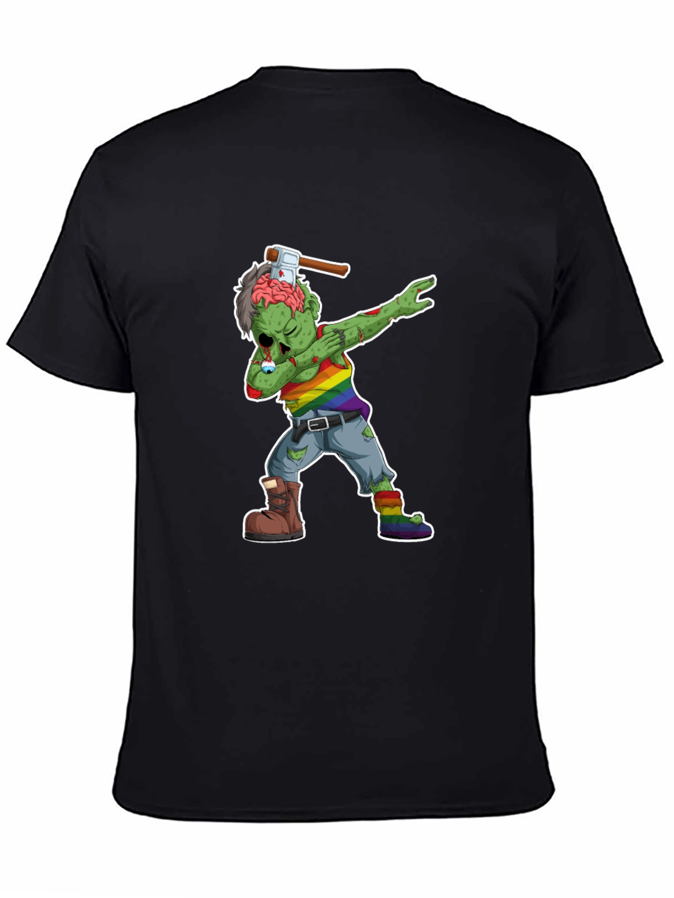 Dabbing Zombie Pride T-Shirt - Halloween Fun
