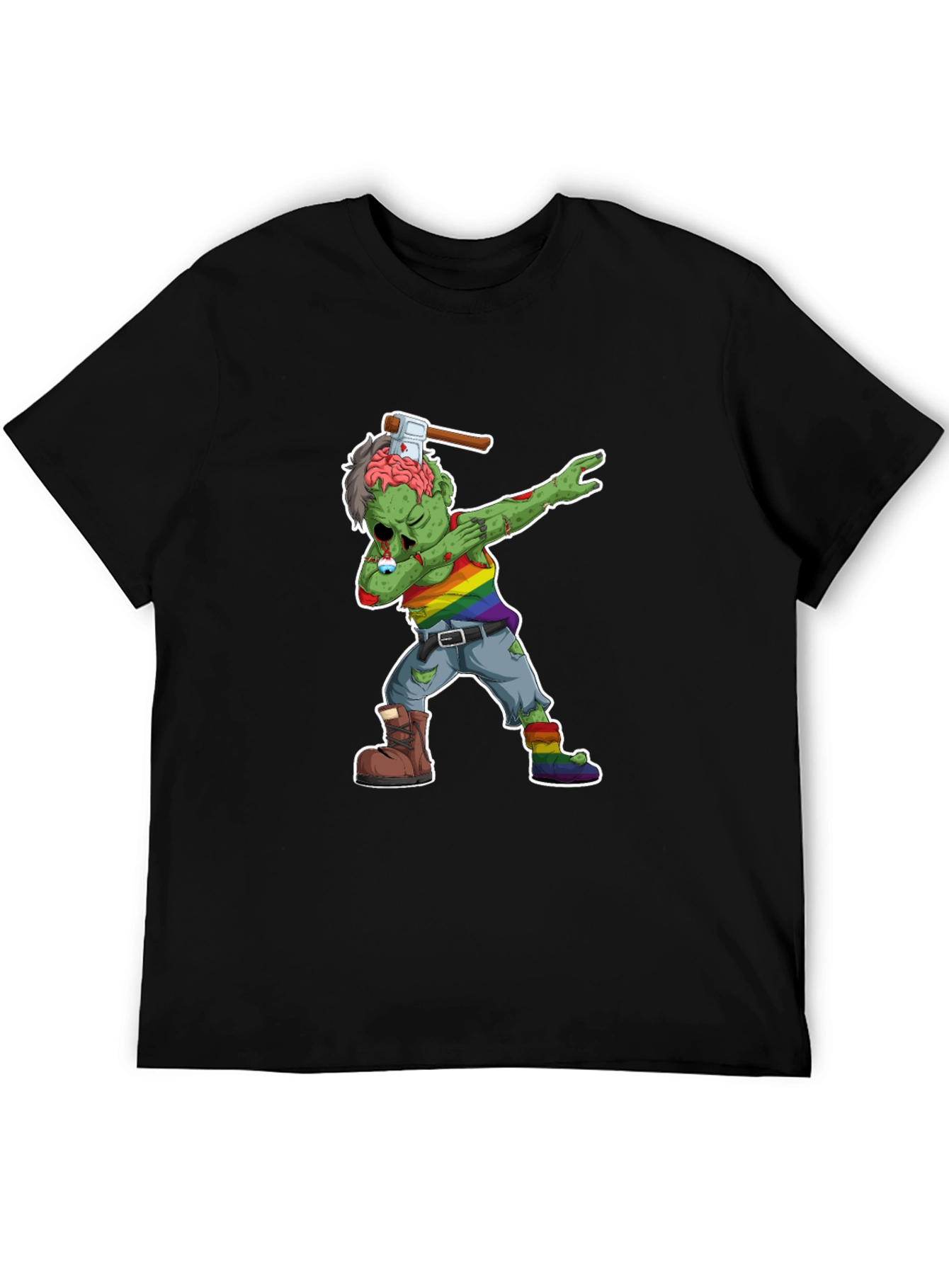 Dabbing Zombie Pride T-Shirt - Halloween Fun