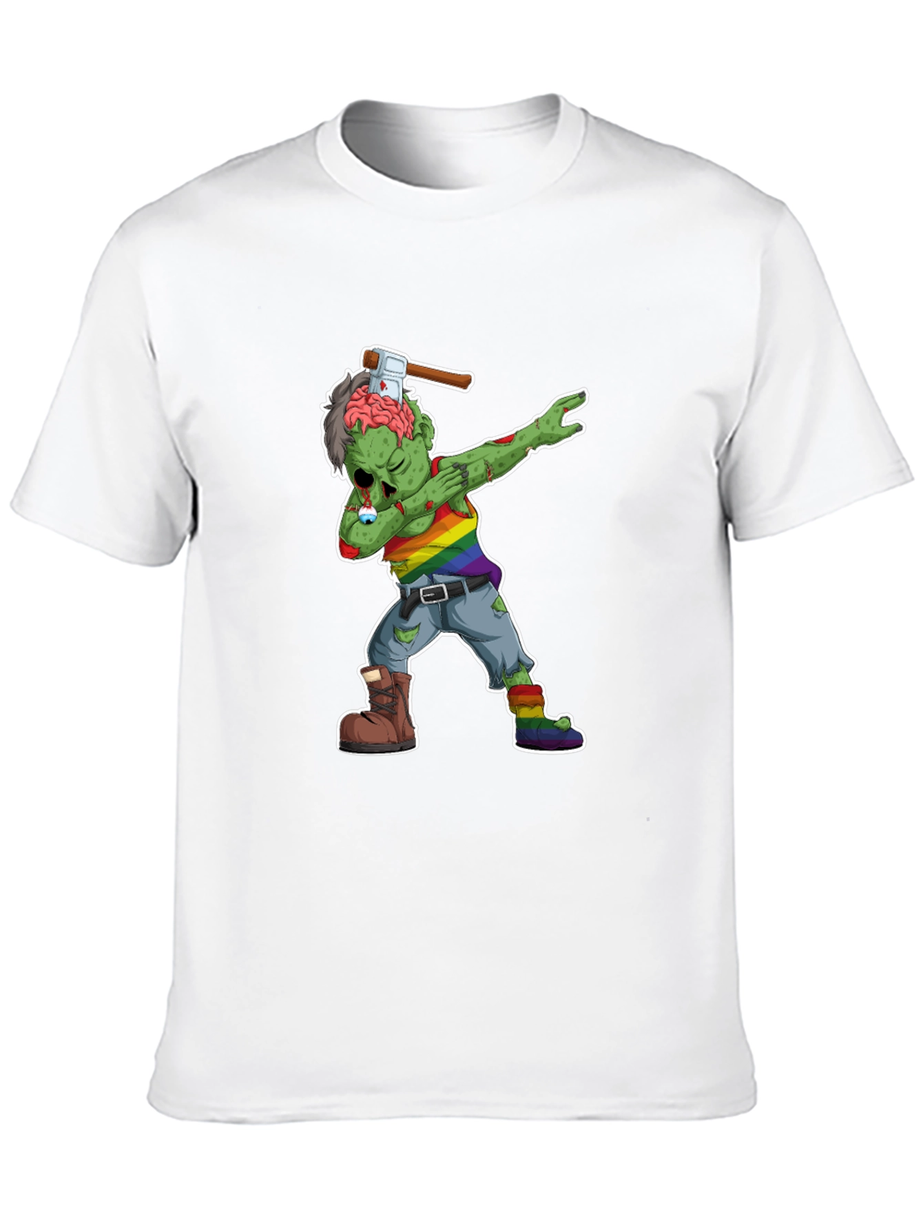 Dabbing Zombie Pride T-Shirt - Halloween Fun