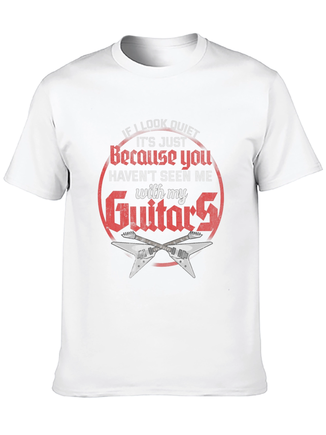 Quiet? Guitar T-Shirt - Rock Music