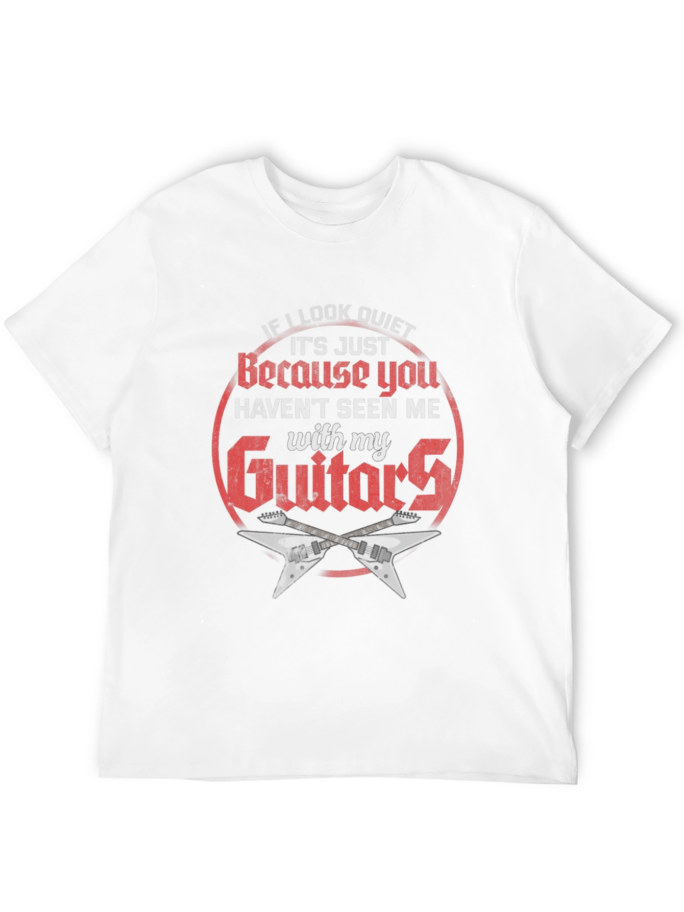 Quiet? Guitar T-Shirt - Rock Music